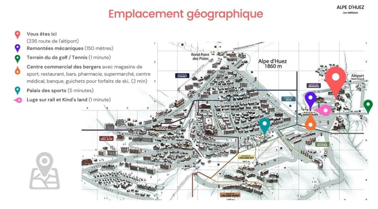 Pieds Des Pistes - Parking Couvert - Plein Sud Alpe d'Huez Екстер'єр фото